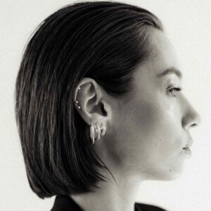 Pin Up Earrings – Silver