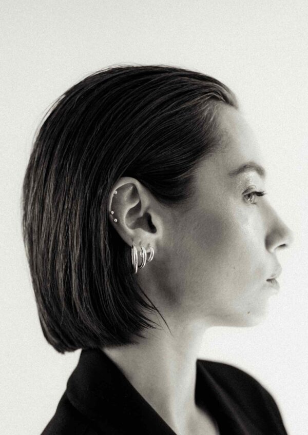 Pin Up Earrings – Silver
