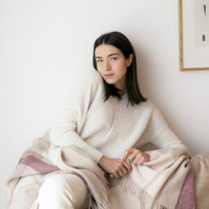 Natural Alpaca Wool Throw – Classic Tartan