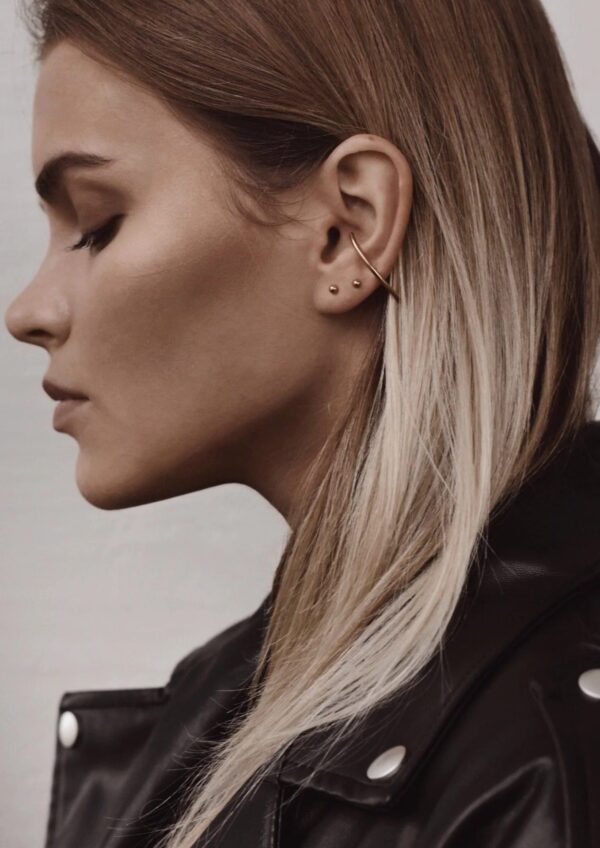 Radius Earrings – Gold