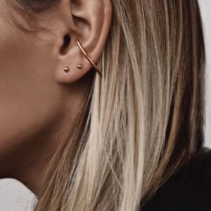 Radius Earrings – Gold