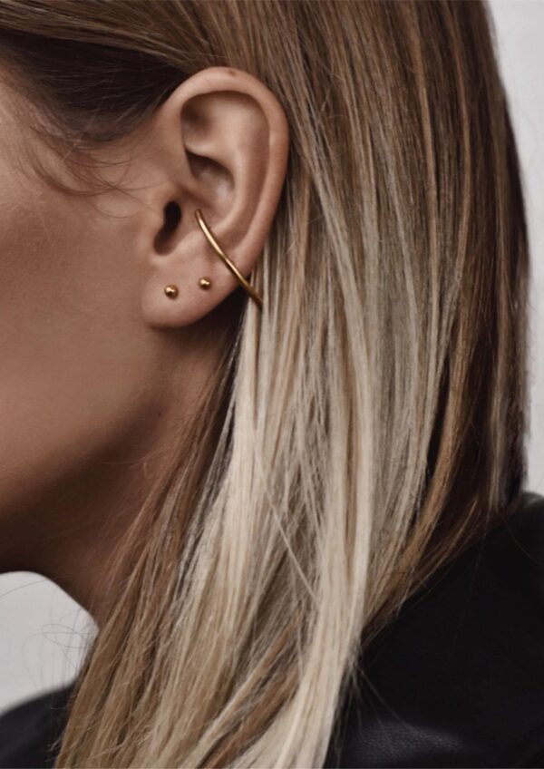 Radius Earrings – Gold