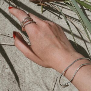 Reef Break Wave Ring – Silver