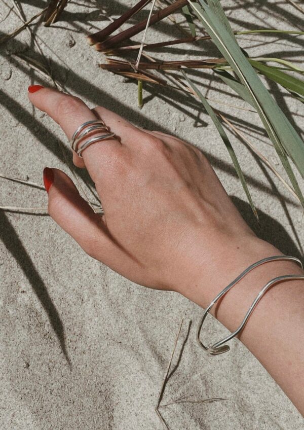 Reef Break Wave Ring – Silver