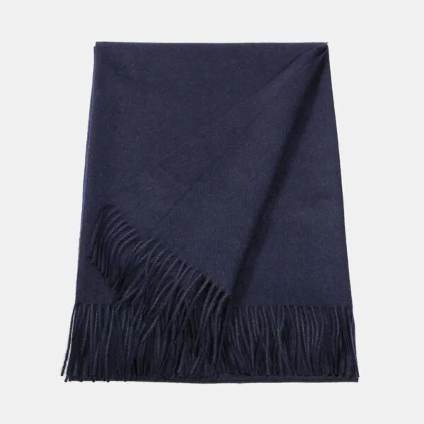 Natural Baby Alpaca Maxi-Scarf with Fringes