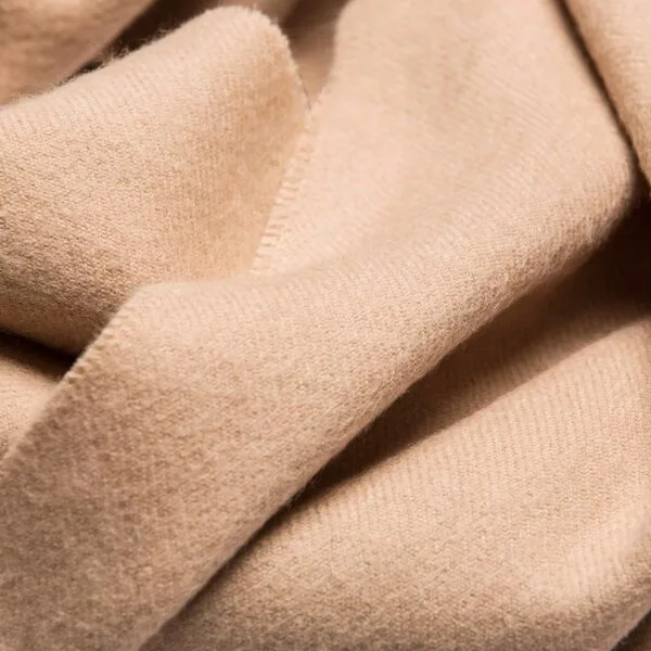 Natural Baby Alpaca Maxi-Scarf with Fringes