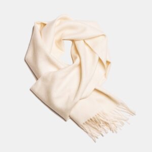 Natural Baby Alpaca Wool Scarf – Exclusive 180