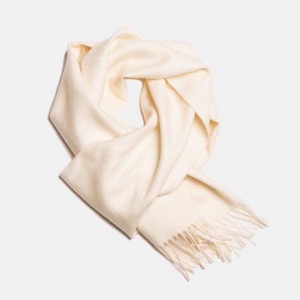 Natural Baby Alpaca Wool Scarf – Exclusive 180