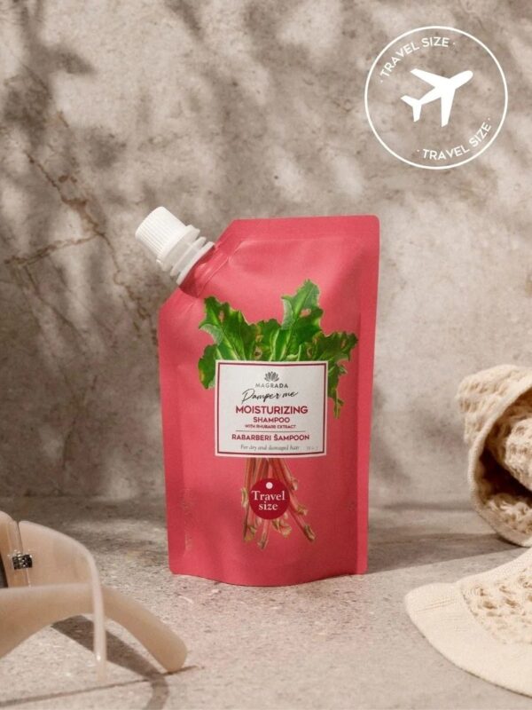 TRAVEL SIZE Rhubarb Shampoo With Aloe Extract – 100 ml