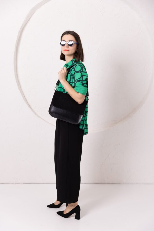ASTORIA handbag – Black Suede