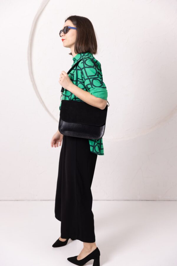 ASTORIA handbag – Black Suede