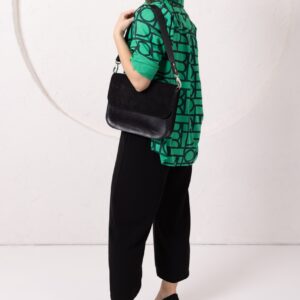 ASTORIA handbag – Black Suede