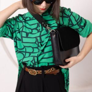 ASTORIA handbag – Black Suede