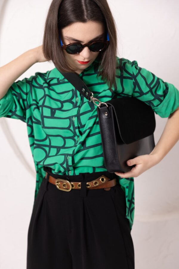 ASTORIA handbag – Black Suede