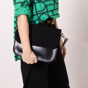 ASTORIA handbag – Black Suede