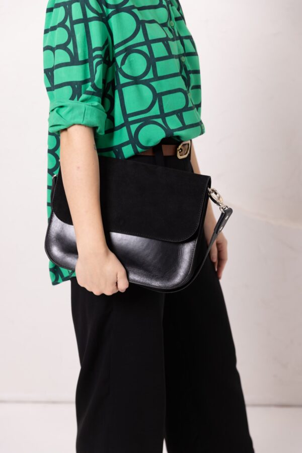ASTORIA handbag – Black Suede