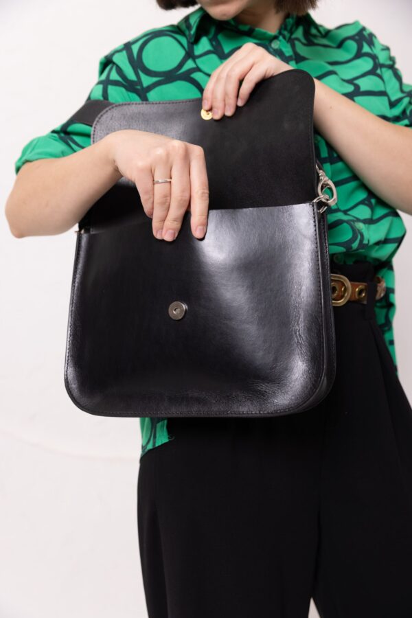 ASTORIA handbag – Black Suede