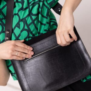 ASTORIA handbag – Black Suede