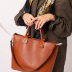 MIGLE Leather Handbag - Ginger