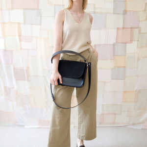 ASTORIA handbag – Black Suede