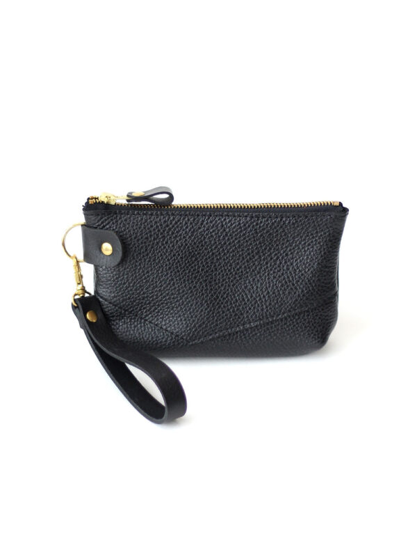 POUCH Wallet – Black with Golden details