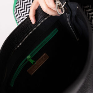 ADDISON Leather Tote – Black