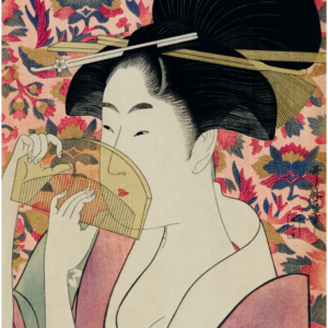 Heavy-Weight Premium Hoodie "Kushi" by Utamaro Kitagawa (1753-1806) Hoodie