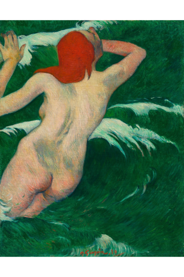 Heavy-Weight Premium T-Shirt “Dans les Vagues” by Paul Gauguin (1889)