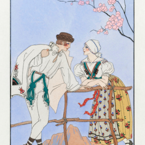 Heavy-Weight Premium T-Shirt “Gentils Propos” by George Barbier (1922)