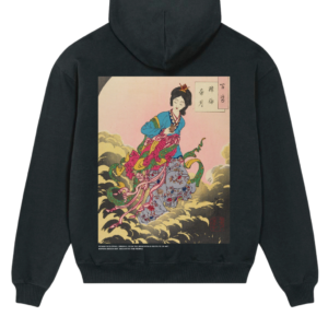 Heavy-Weight Premium Hoodie “Woman in Flowing Draperies” by Unknown Artist