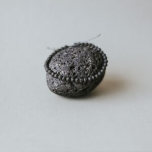 Adjustable 4mm Minimalist Lava Stone Bracelet