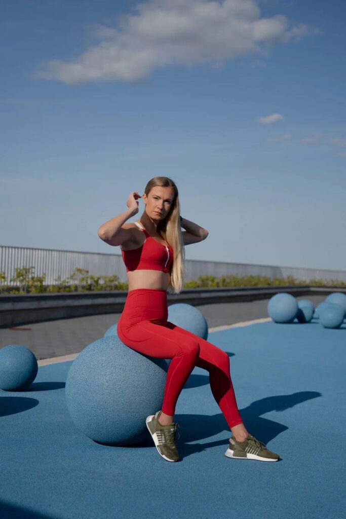 Leggings ‘Cute Cranberry’ Red