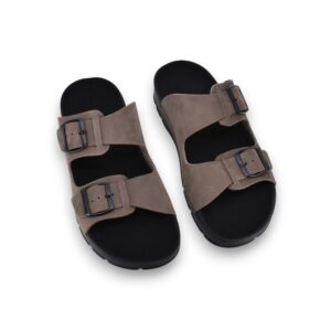 Meeliku Leather Sandals – Brown/Black