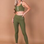 Sports Bra 'Olive Green'