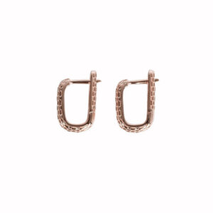 Honey Bee Hoopy Earrings – Rose Gold and Silver