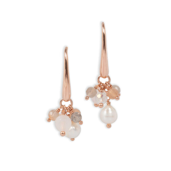 Cherie Petite Earrings – Rose Gold and Silver