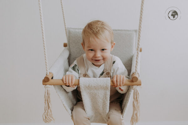 BaBi Baby Swing – Bouclé Ice Grey