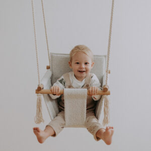BaBi Baby Swing – Bouclé Ice Grey