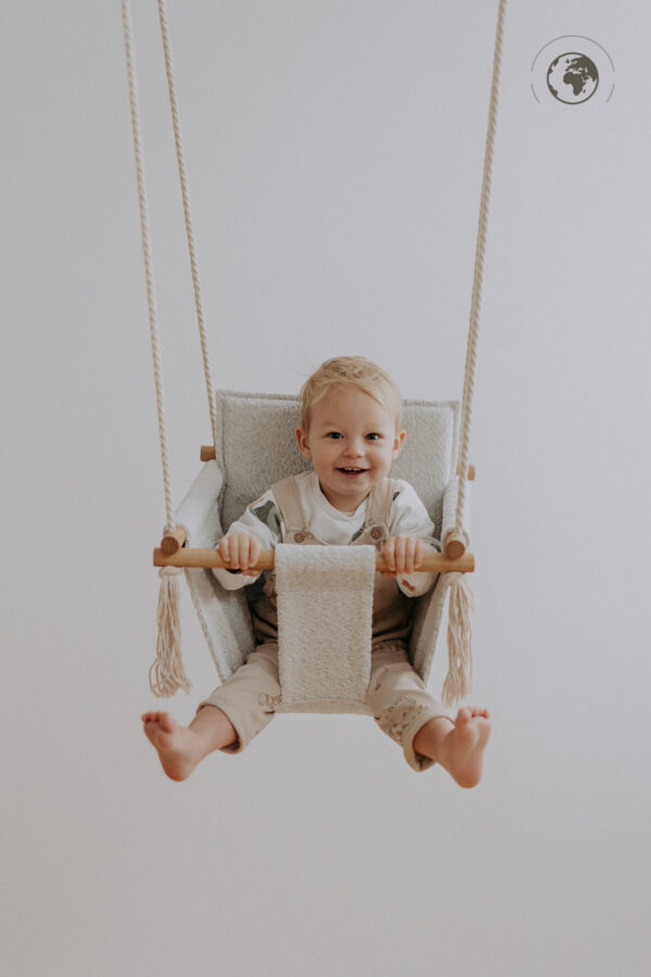 BaBi Baby Swing – Bouclé Ice Grey