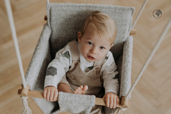 BaBi Baby Swing – Bouclé Stone Grey