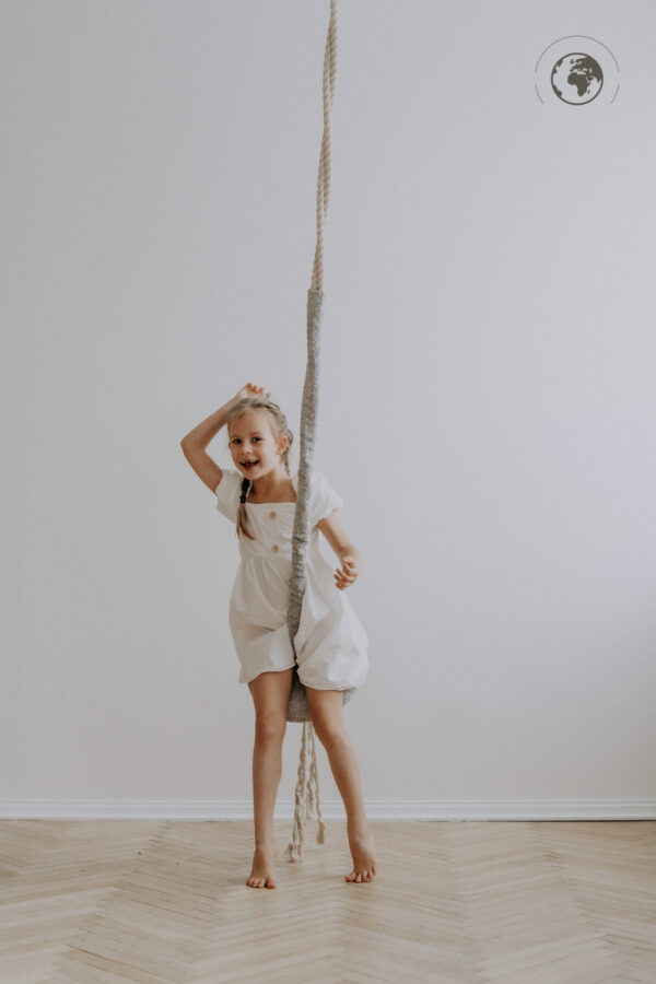 HopOn Swing – Bouclé Stone Grey