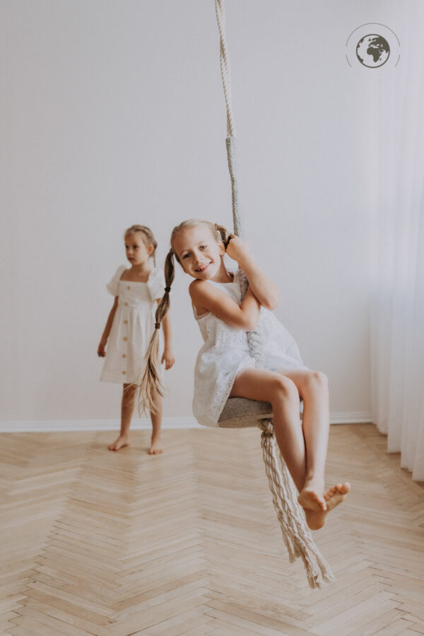 HopOn Swing – Bouclé Stone Grey