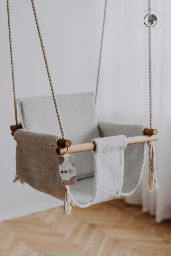 BaBi Baby Swing – Bouclé Ice Grey