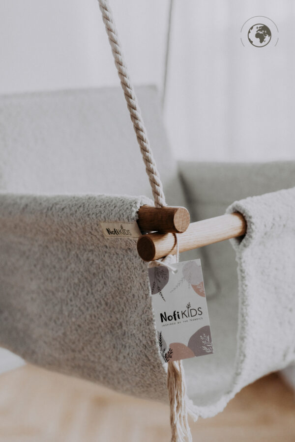 BaBi Baby Swing – Bouclé Ice Grey