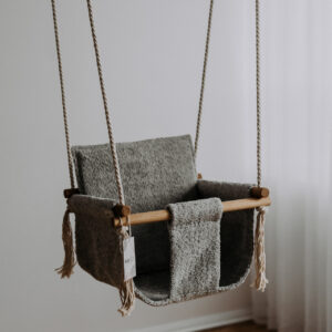 BaBi Baby Swing – Bouclé Stone Grey