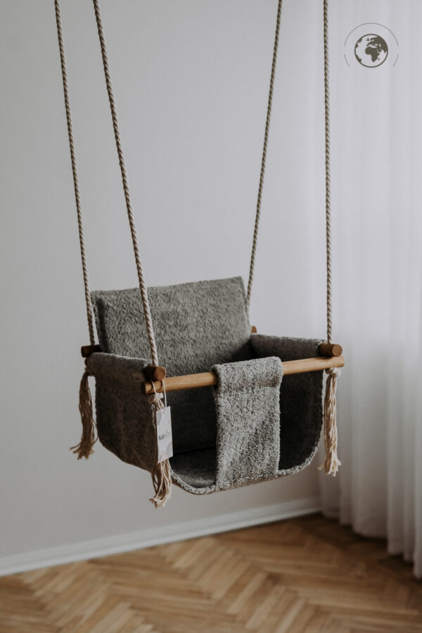 BaBi Baby Swing – Bouclé Stone Grey