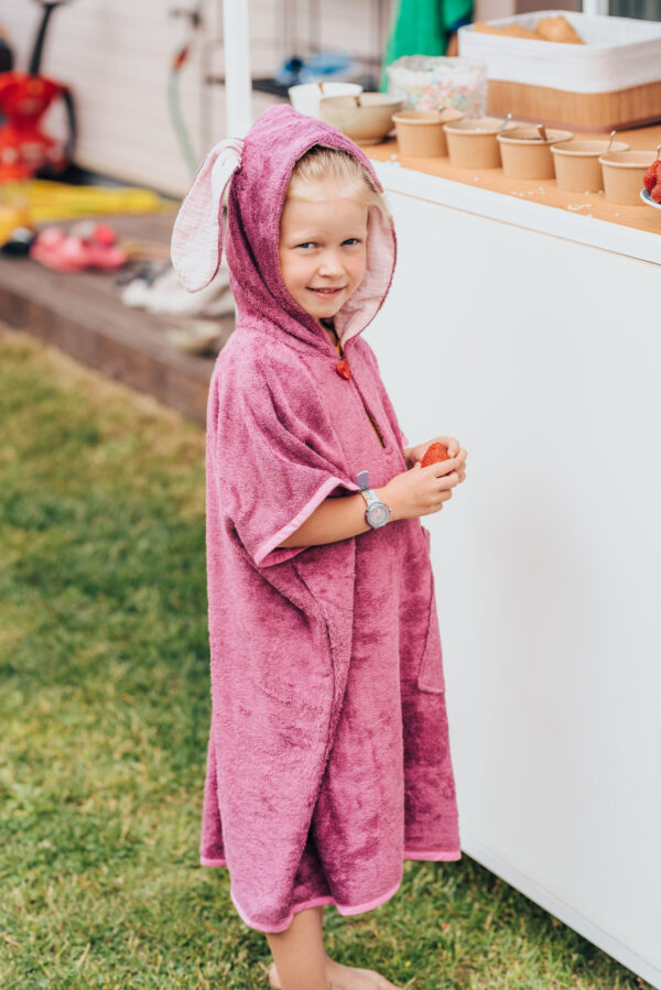Short-Sleeve Poncho RABBIT – For KIDS (Size 122-150)