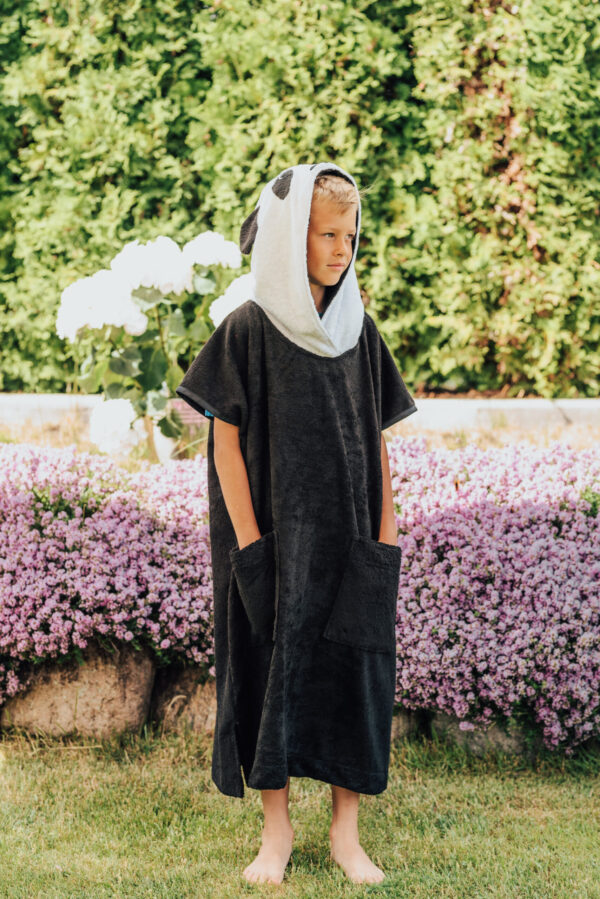 Short-Sleeve Poncho PANDA – For KIDS (Size 122-150)