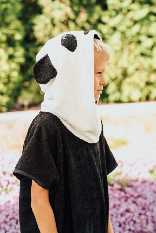 Short-Sleeve Poncho PANDA – For KIDS (Size 122-150)