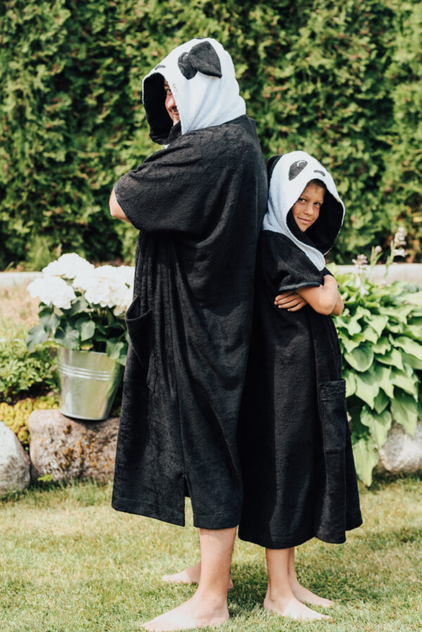 Short-Sleeve Poncho PANDA – For KIDS (Size 122-150)